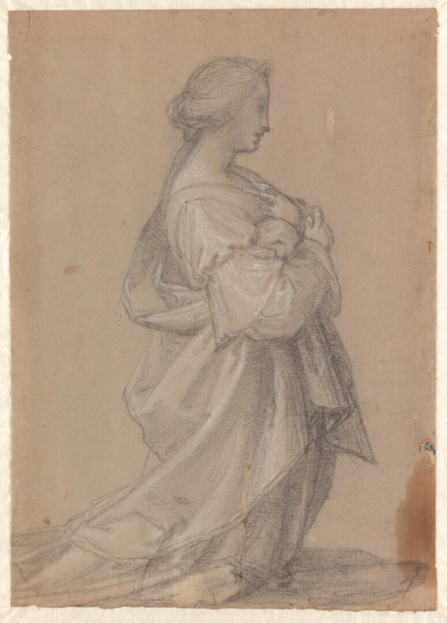 Study for the Kneeling St Margaret in 'The Incarnation of Christ'