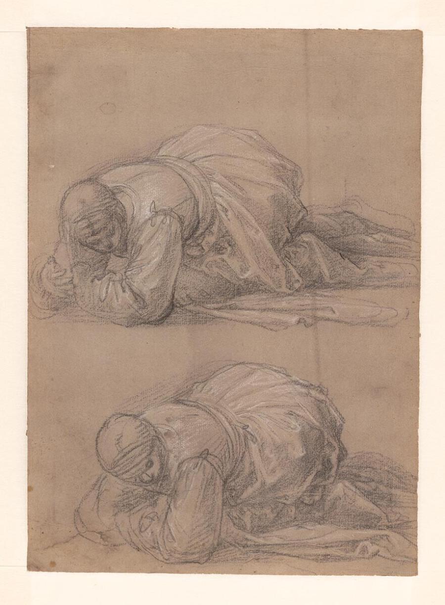 Twee studies voor Maria Magdalena in de 'Pitti Pietà'