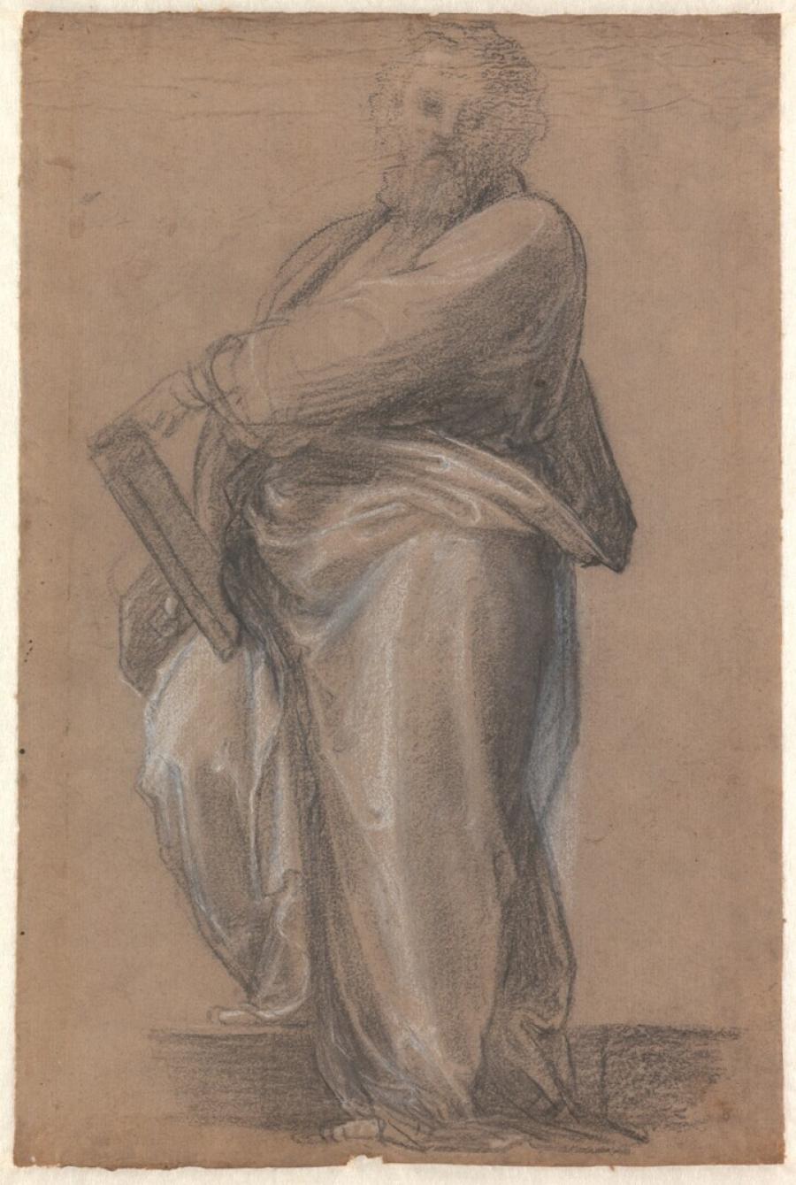 Studie voor de heilige Bartholomeus in de 'Pala Pitti'