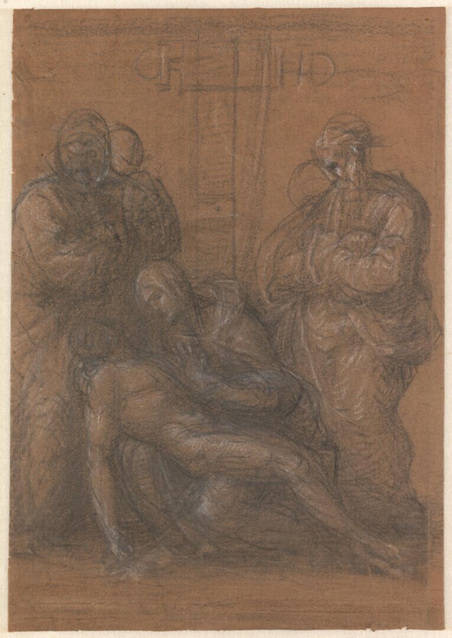 Compositiestudie voor een Pietà