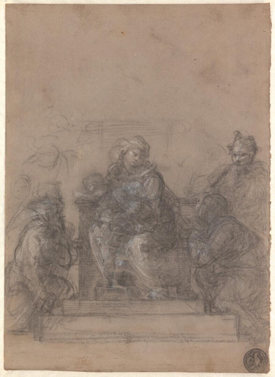 Compositiestudie voor een sacra conversazione