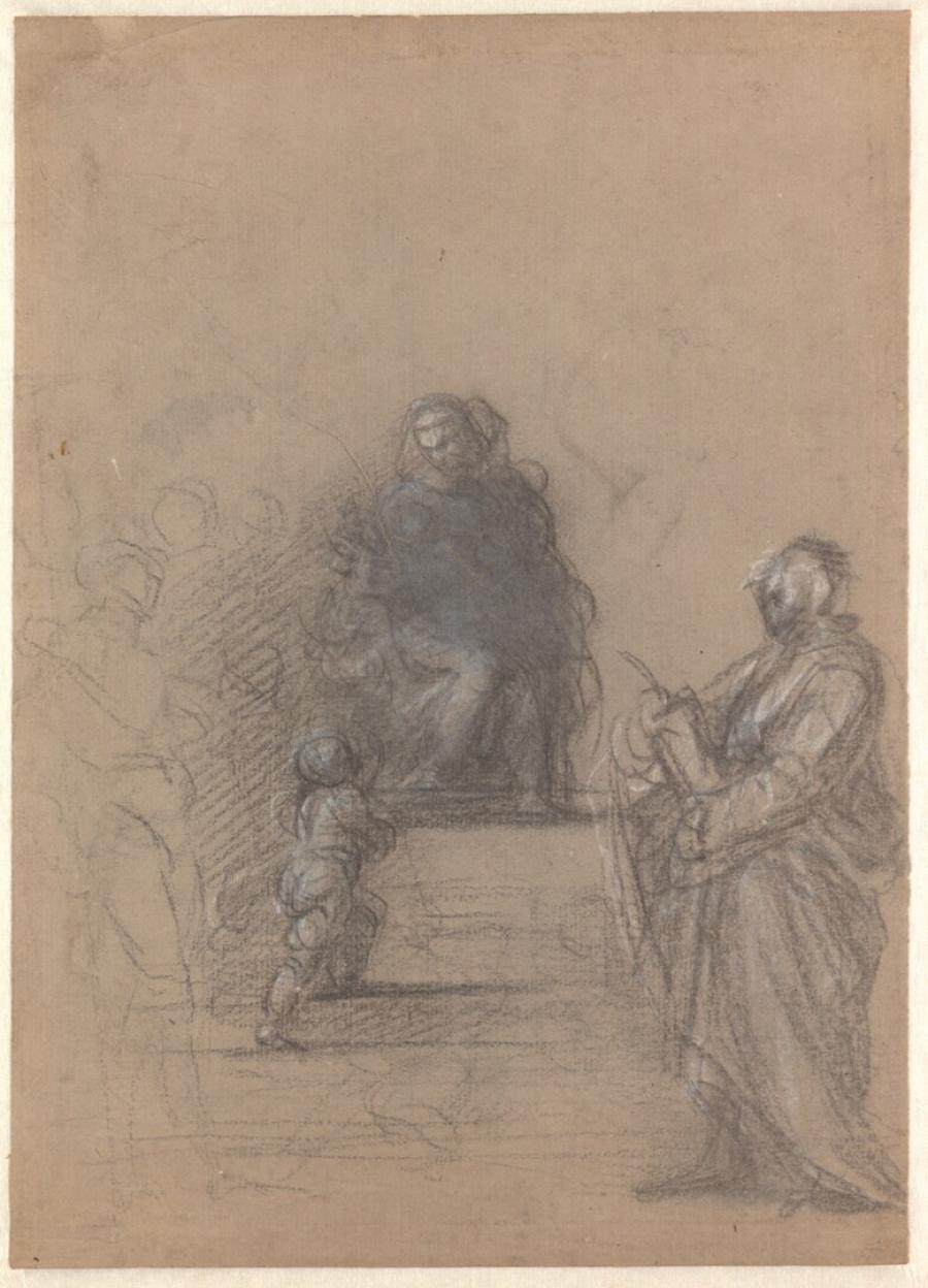 Compositiestudie voor de 'Pala del Gran Consiglio'