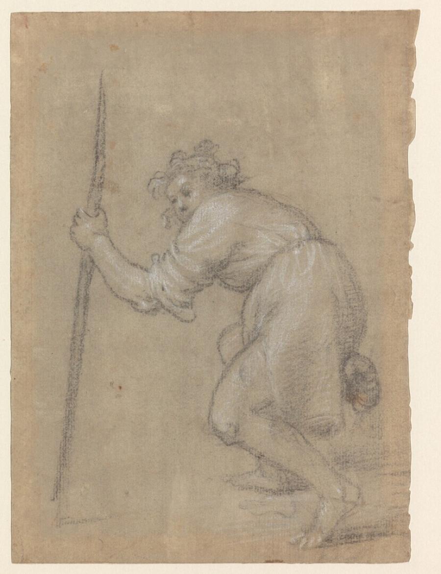 Study for a Cowherd in 'Cain Killing Abel' (Bergamo, Accademia Carrara)