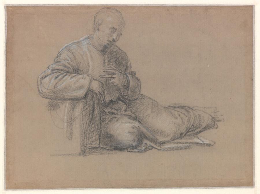Study for St Joseph Reclining upon a Saddle