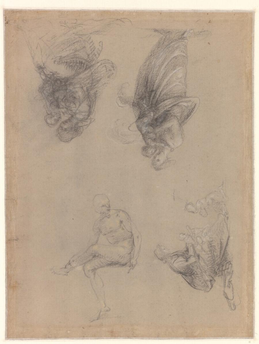 Three Studies For A Virgin And Christ Child And One Of A Seated Figure Museum Boijmans Van Beuningen
