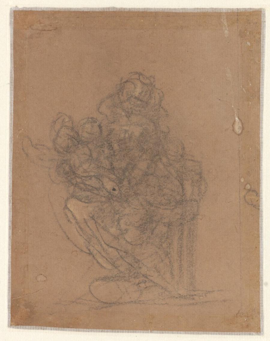 Studie voor een Maria met Christuskind in de 'Carondelet Madonna'