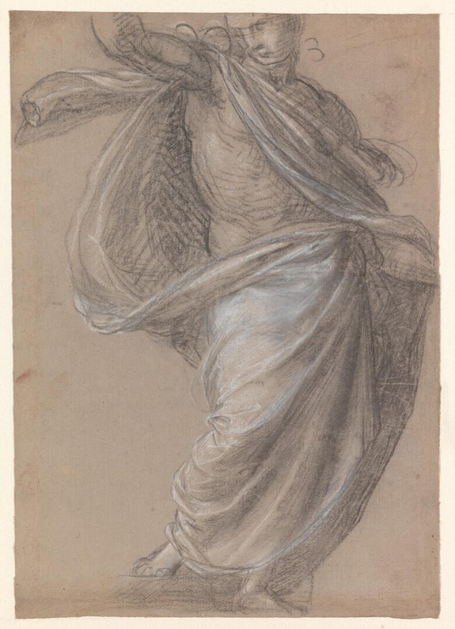 Study for Christ in the 'Salvator Mundi'