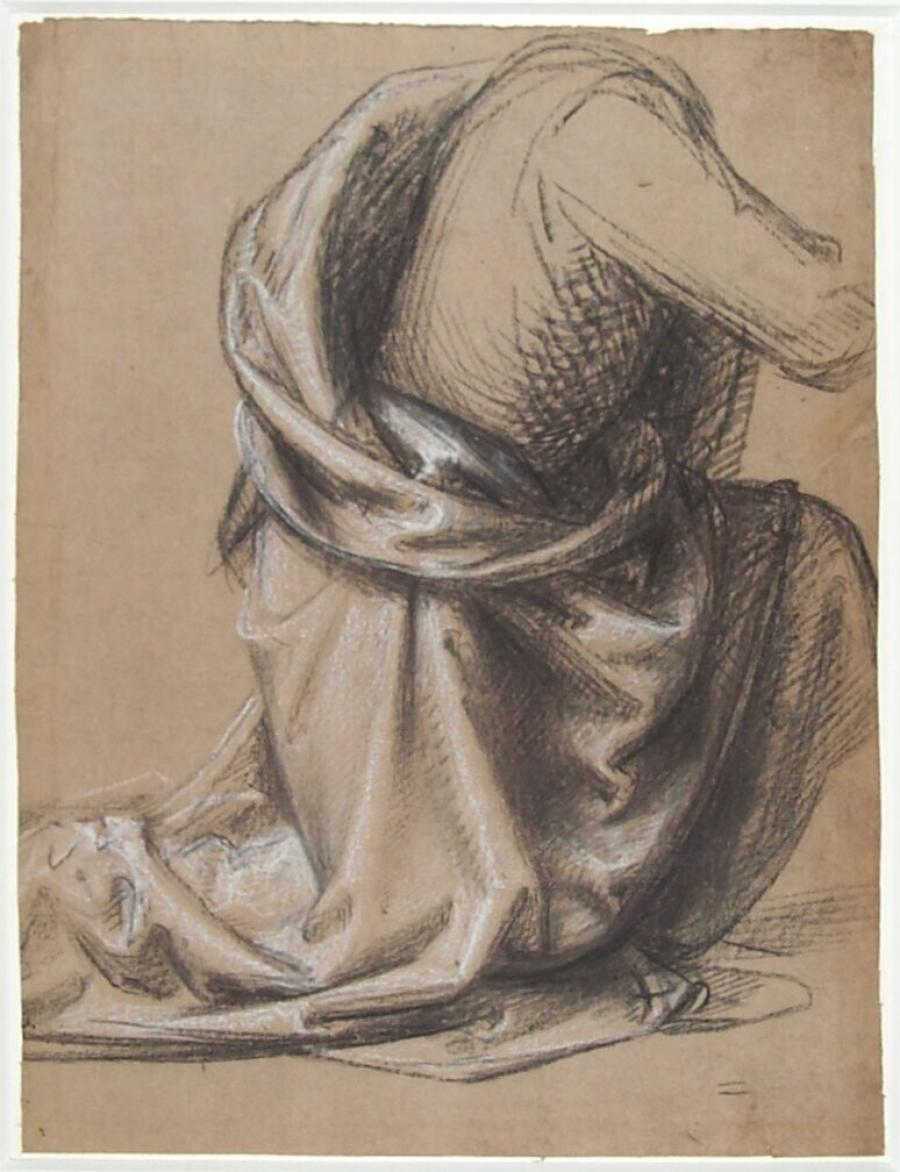 Drapery Study for the Kneeling Mary Magdalen in the 'Noli me tangere'