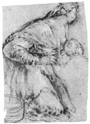 kneeling-woman-and-a-child-near-a-bucket