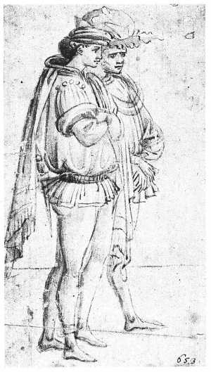 twee-staande-pages-in-modieuze-kleding