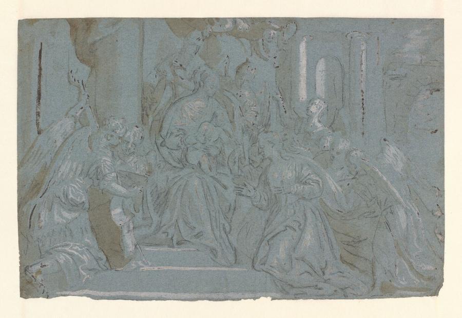 Het mystieke huwelijk van de heilige Catharine