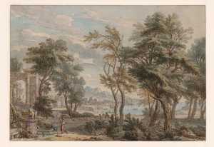 arcadian-landscape-with-a-harbour-in-the-distance