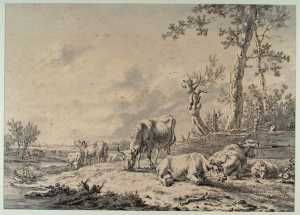 koeien-en-schapen-in-een-weiland-aan-een-watertje