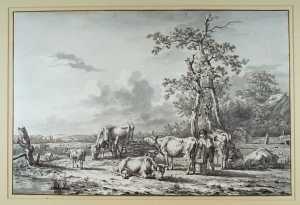 melker-met-koeien-bij-bomen-aan-de-waterkant