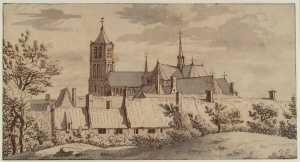 gezicht-op-de-grote-kerk-van-het-stadje-tholen-vanaf-het-zuidoostelijk-bolwerk-provincie-zeeland