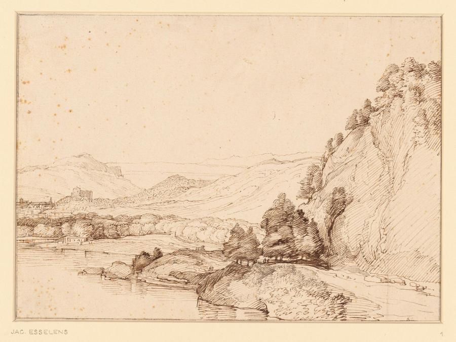 Mountainous Landscape with a River