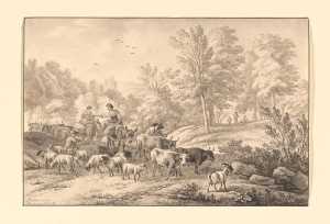 hilly-landscape-with-a-herd-of-cattle