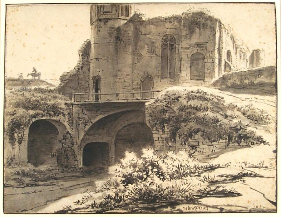 Bouwval van een kasteel