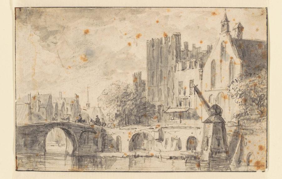 View of the Oude Gracht in Utrecht