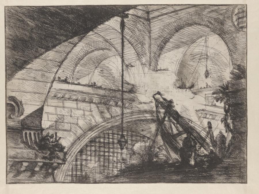 De boog met een schelpornament