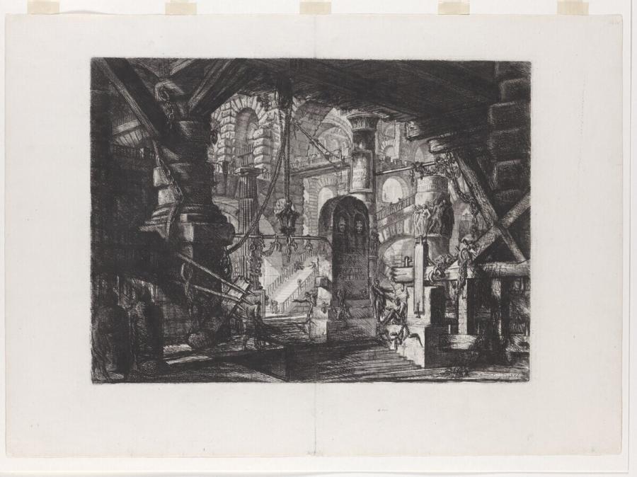 De pijler met ketens