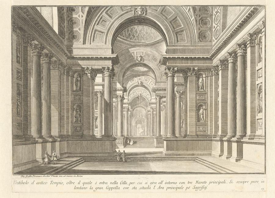 Vestibolo d’antico Tempio (Voorhof van een tempel)