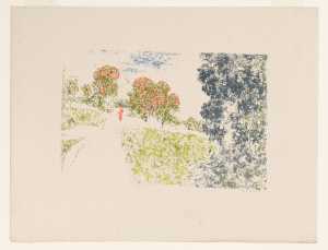 vrouw-in-het-rood-in-een-landschap