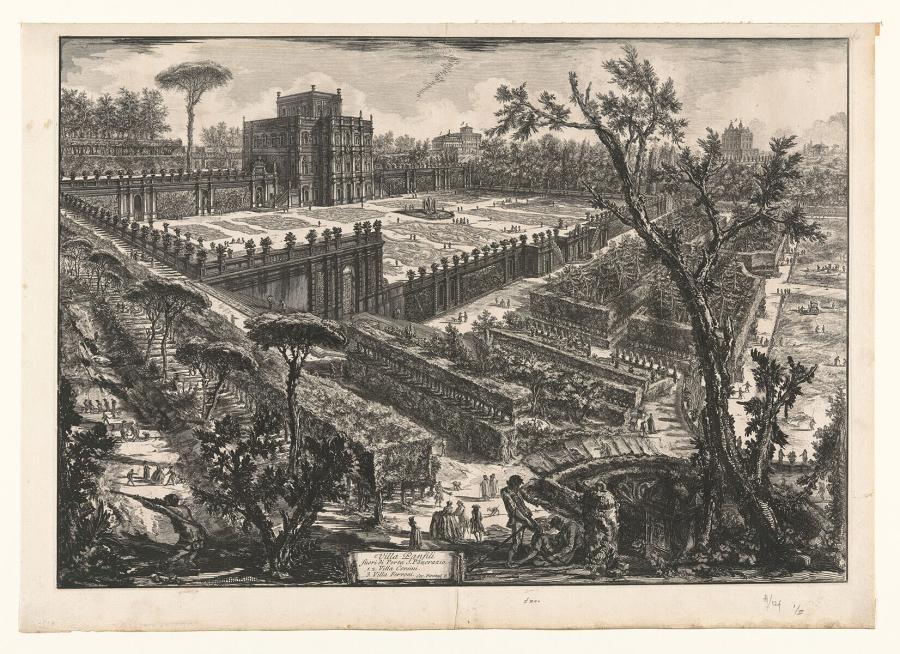 Villa Panfili fuori di Porta S. Pancrazio (Villa Panfili buiten Porta S. Pancrazio)