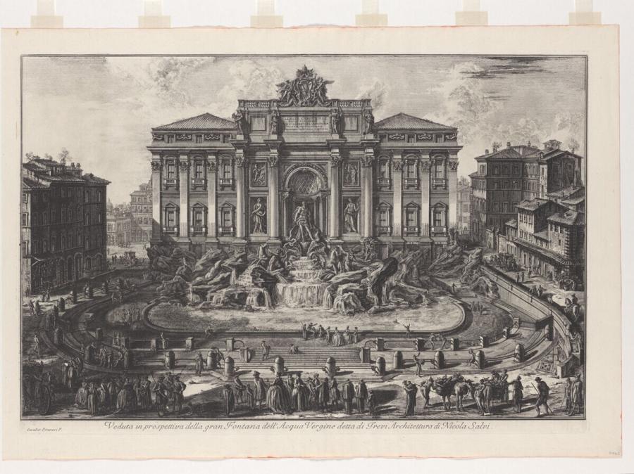 Veduta in prospettiva della gran Fontana dell'Acqua Vergine detta di Trevi