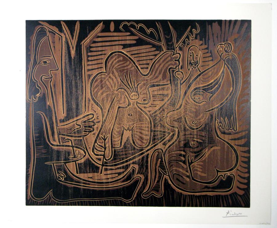 Lunch op het gras, naar Manet II