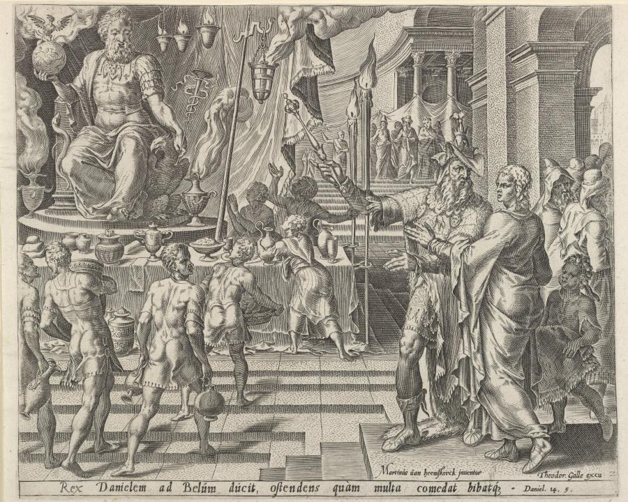 Cyrus Showing Bel and his Food to Daniel