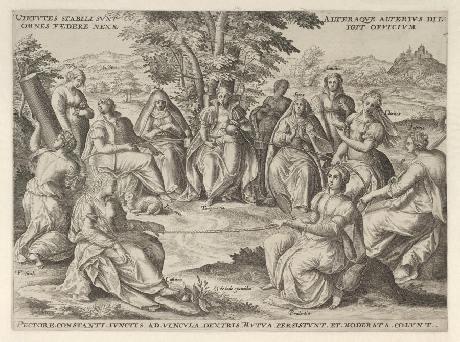 Allegorie van de gulden middenweg