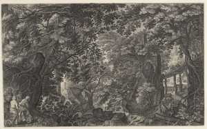 a-forest-with-a-wooden-bridge-on-the-right