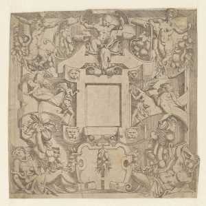 ornamental-panel-with-small-central-square-frame