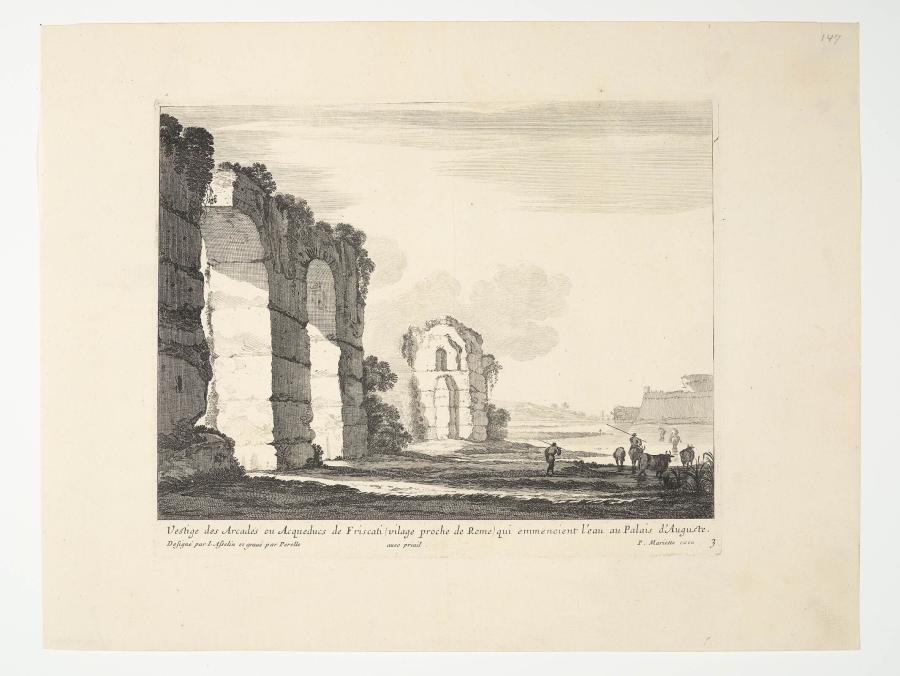 View of the Ruins of the Acquaducts at Friscati