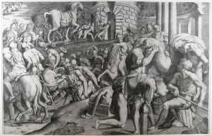 the-trojans-pulling-the-wooden-horse-into-their-city