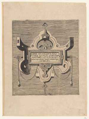 title-page-from-print-series-libro-di-variate-mascare