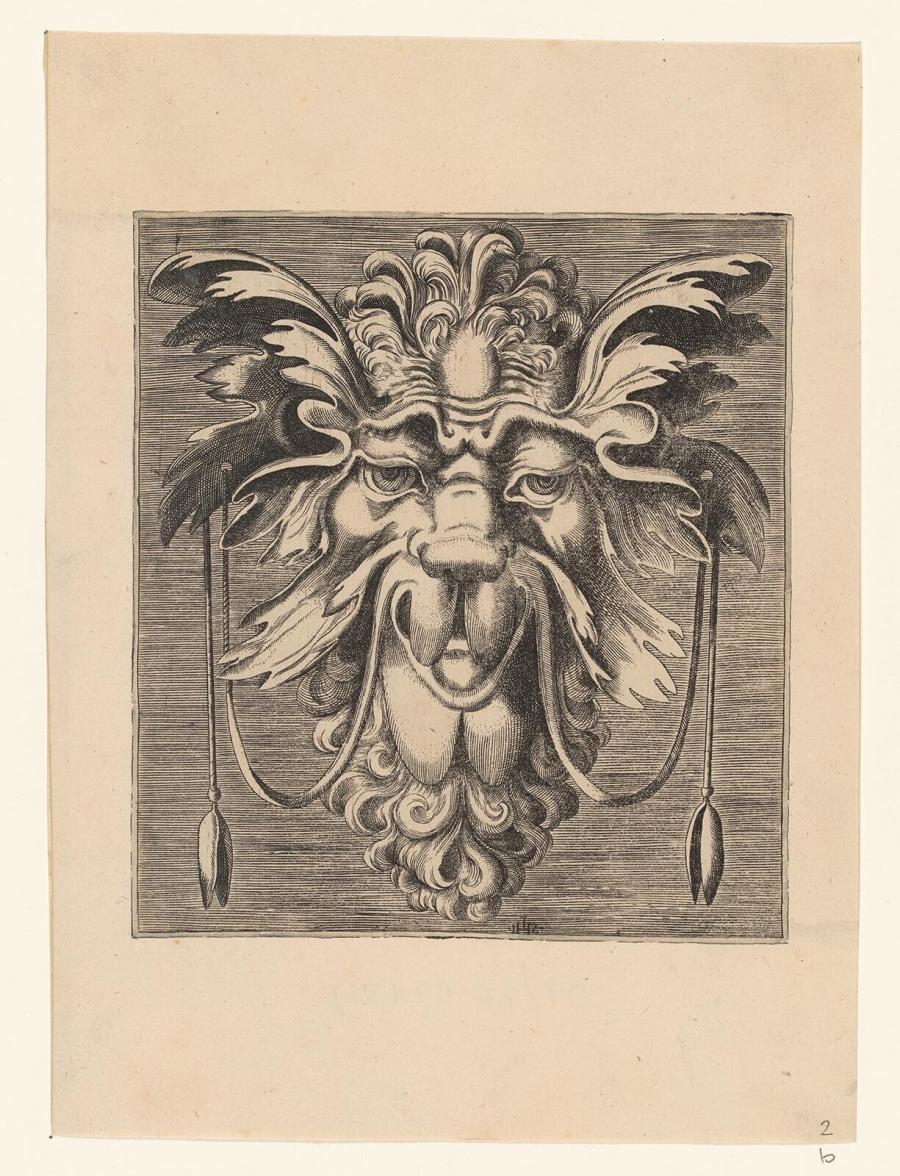 Grotesque Mask from Print Series Libro di Variate Mascare