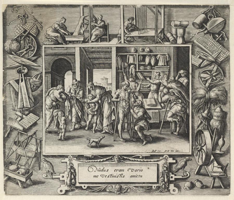 Het kleden van de naakten