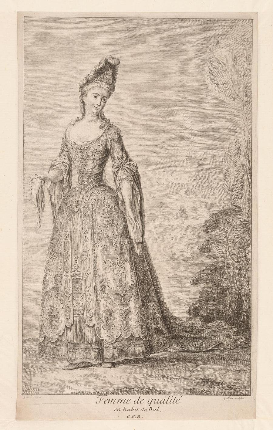 Woman in Ball Costume