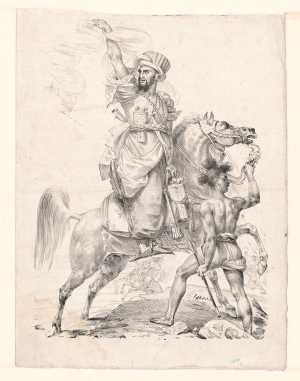 mammeluks-opperhoofd-te-paard-roept-om-hulp