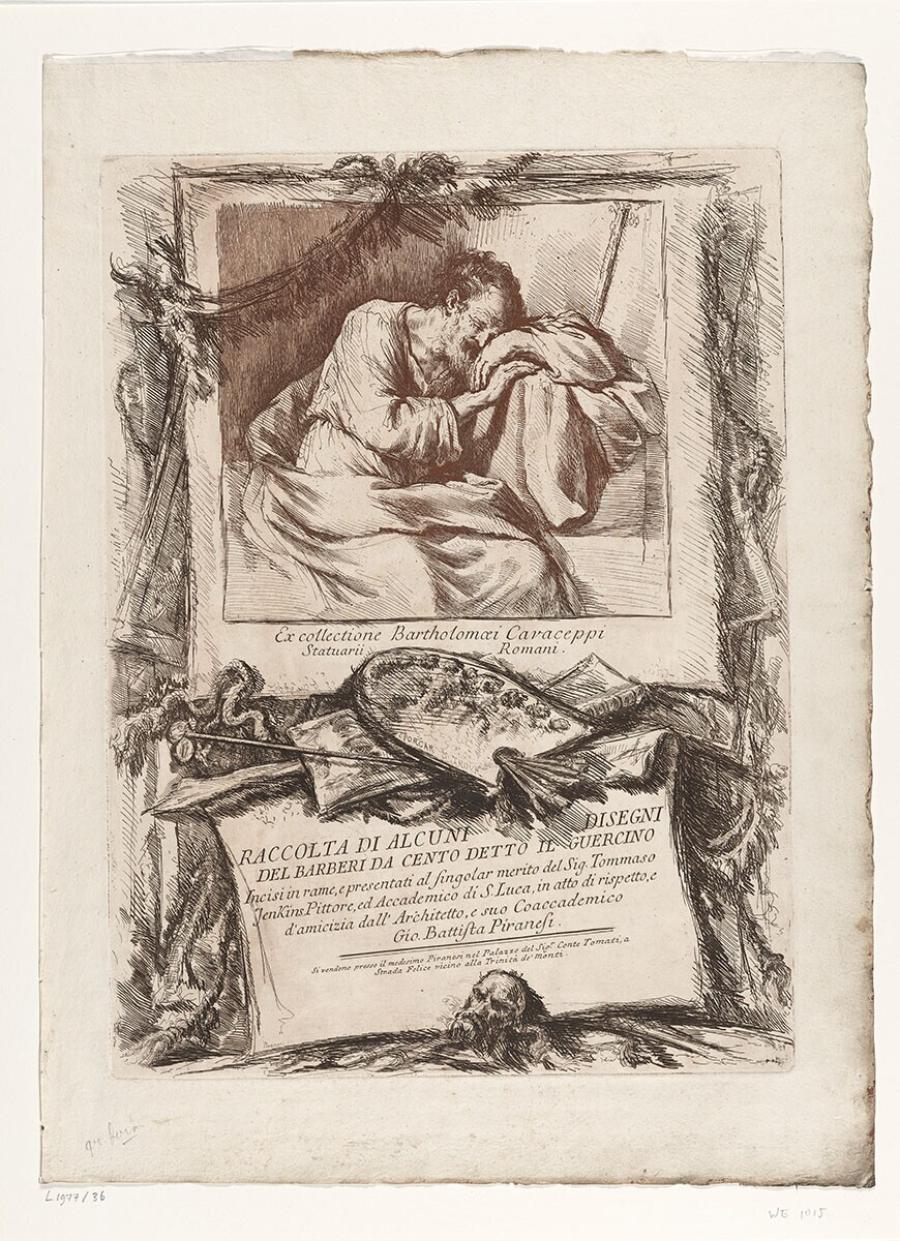 Titelprent: Raccolta di Alcuni Disegni del Barberi da Cento detto Il Guercino