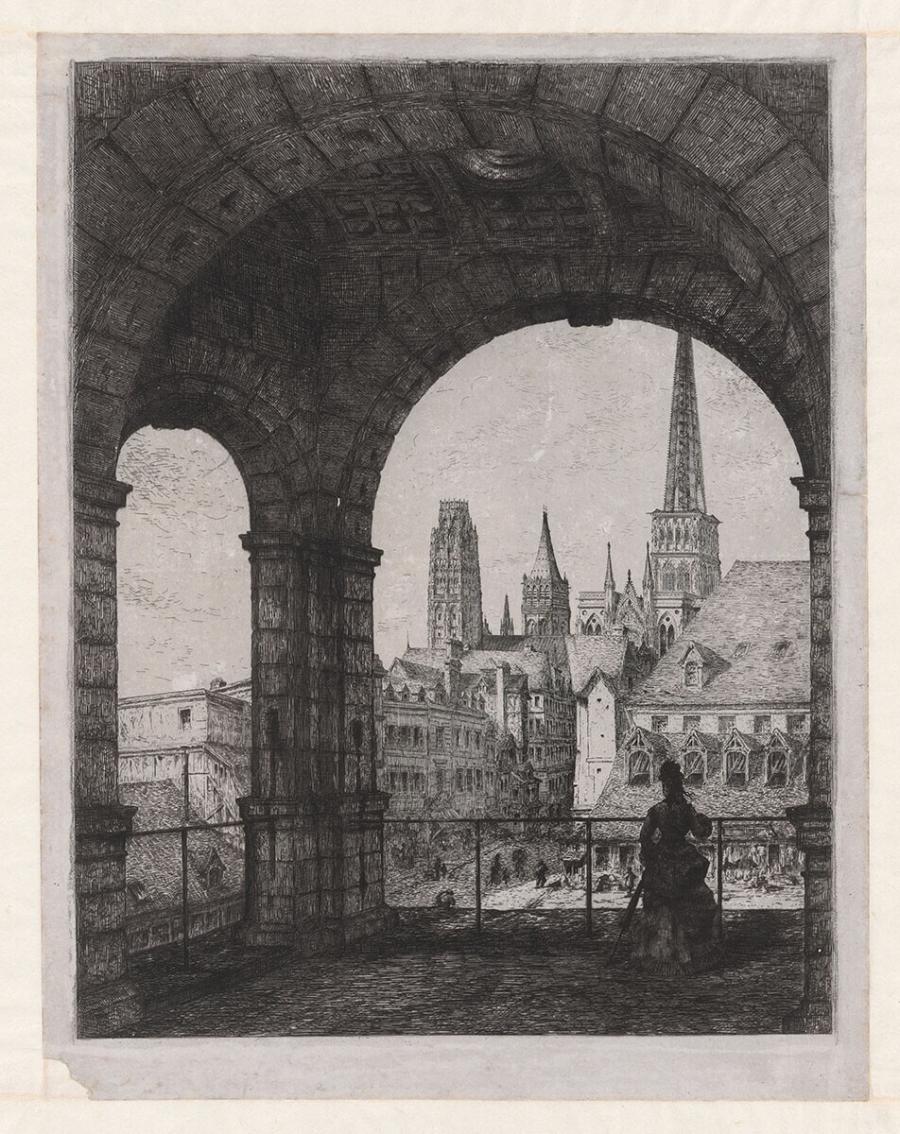 View on the Cathedrale Notre-Dame de Rouen