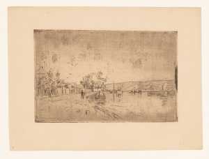 view-of-the-loing-river-with-boats-from-the-bank