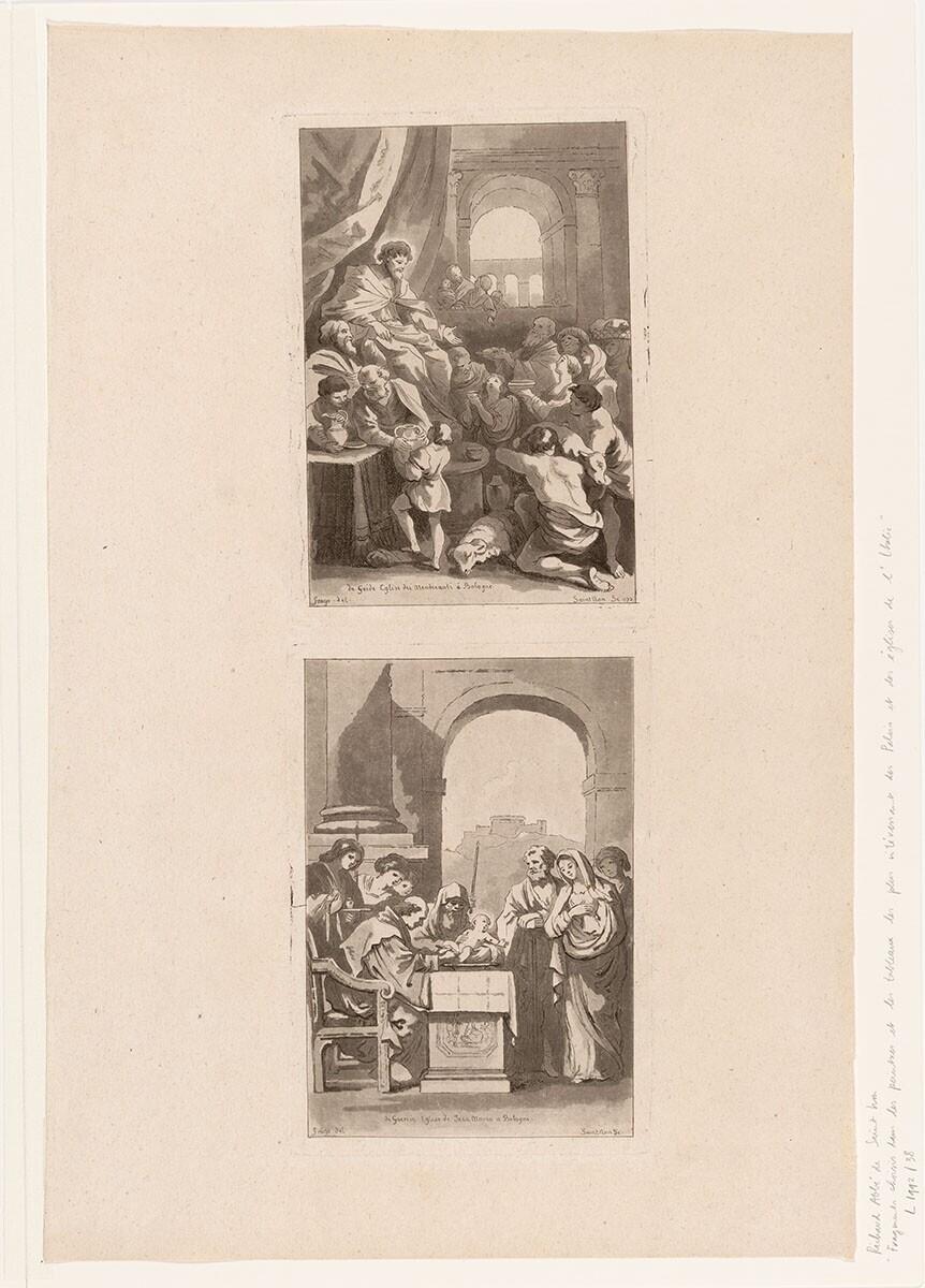 Job ontvangt giften / Besnijdenis van Christus