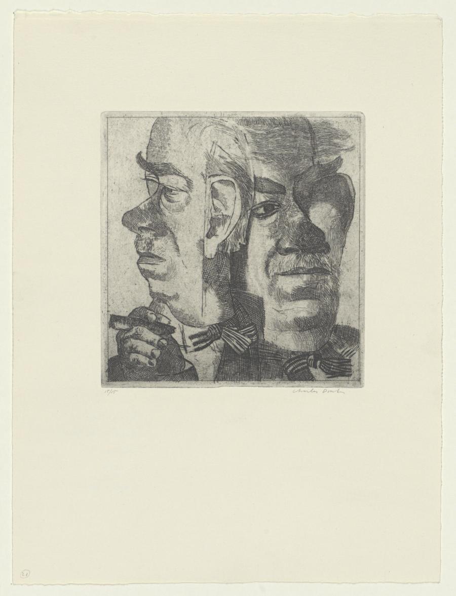 Twice the portrait of J.H. Moesman