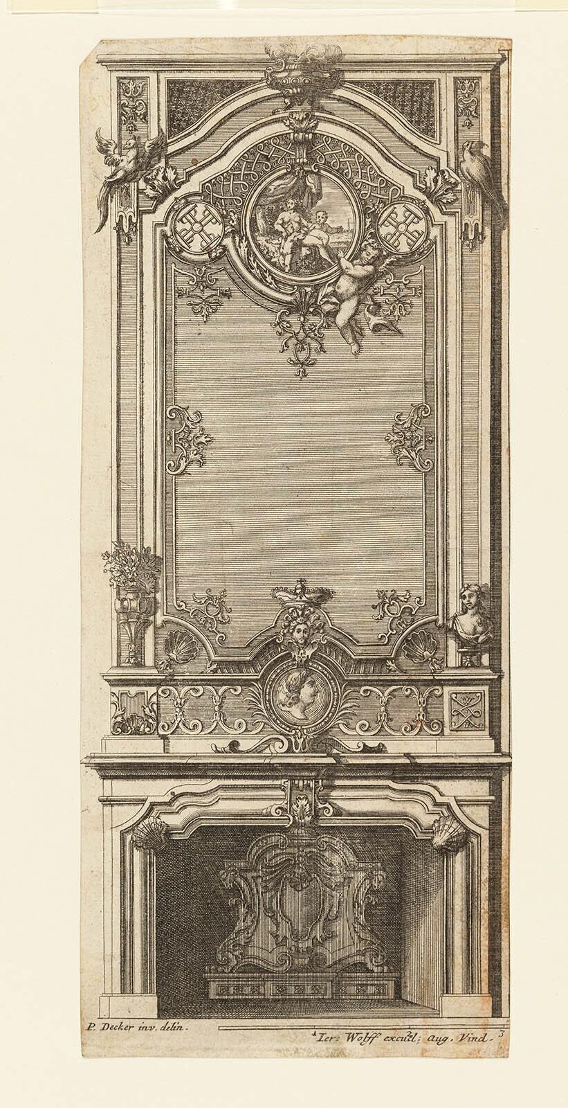 Schoorsteen met medaillons