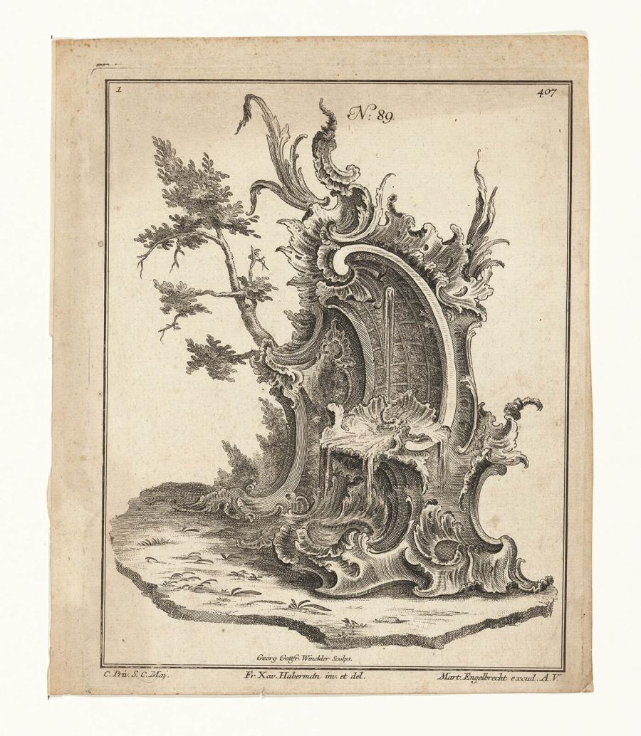 Rocaille Construction with Fountain