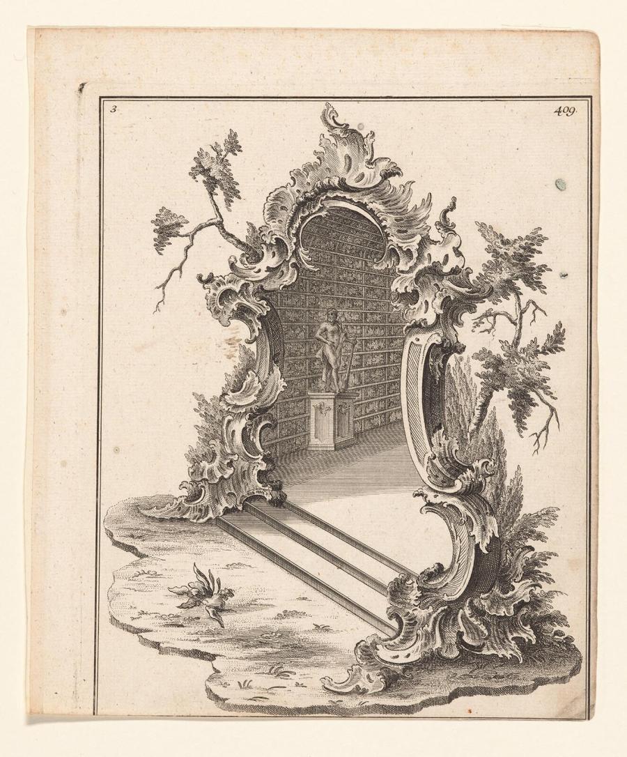 Grotto-like Structure with Rocaille Ornamentation