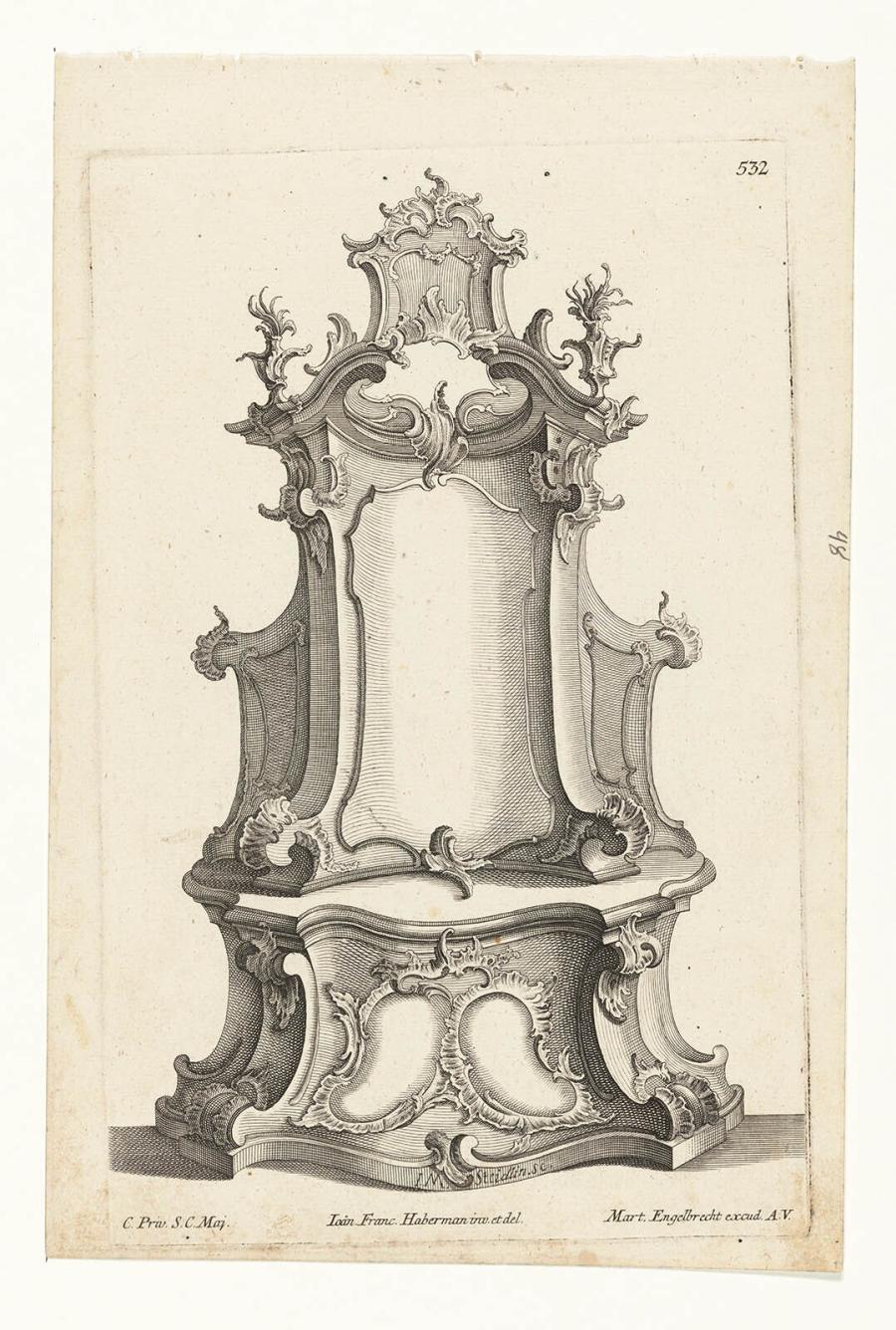 Sideboard with Foliage Decoration